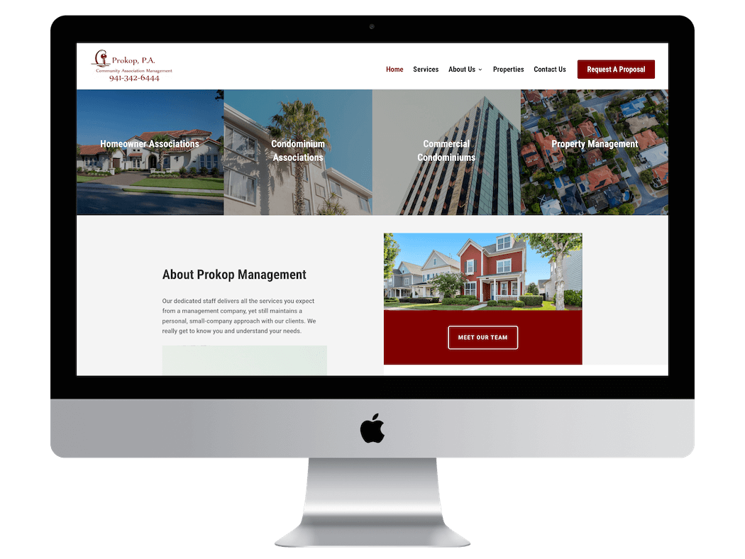 property management website design