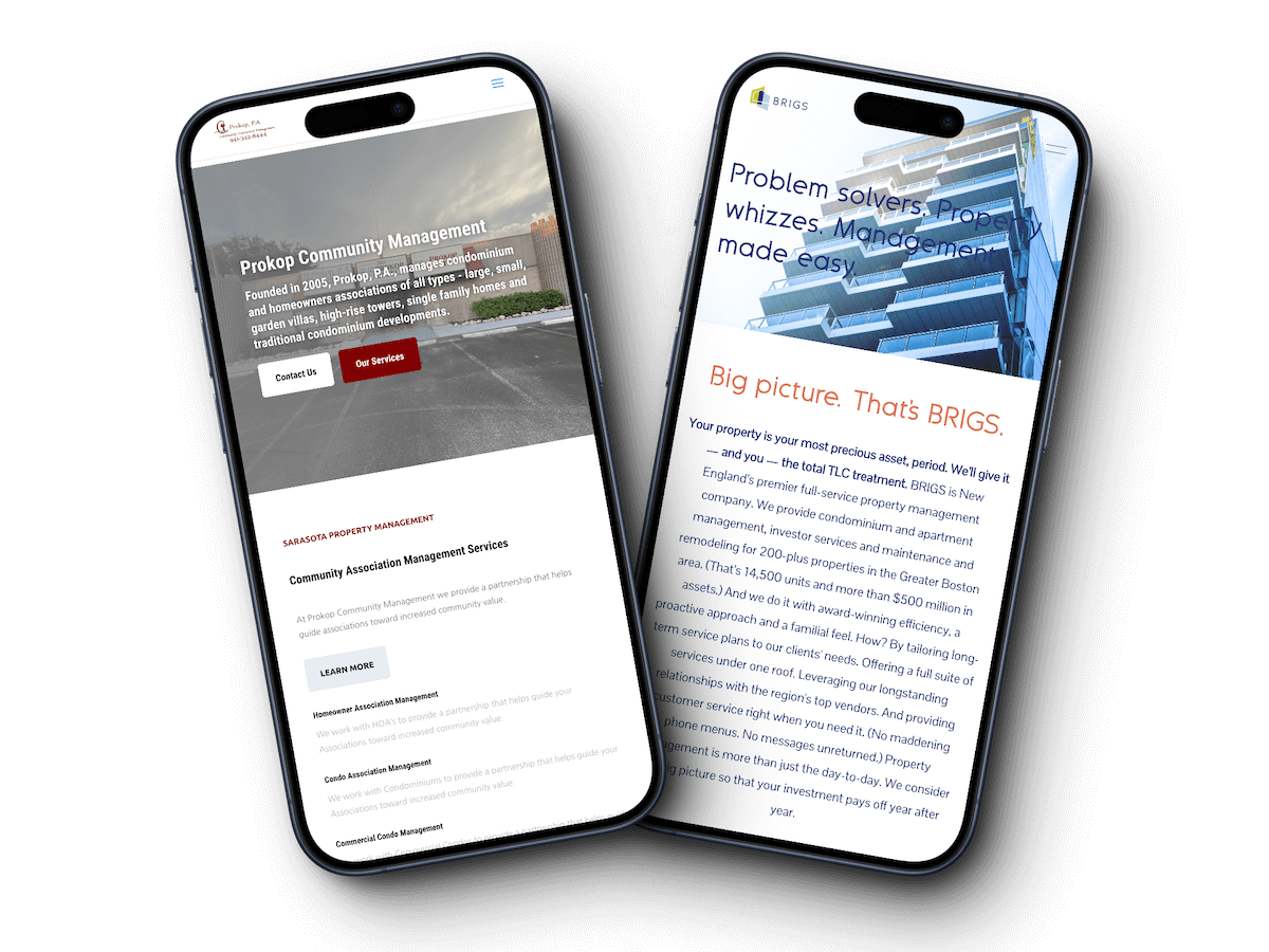 Mobile Responsive property management Website Design