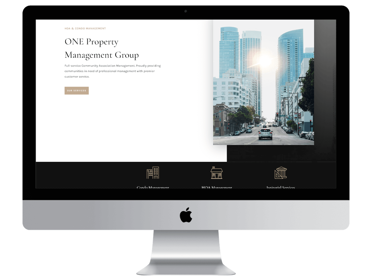 free property management company website template