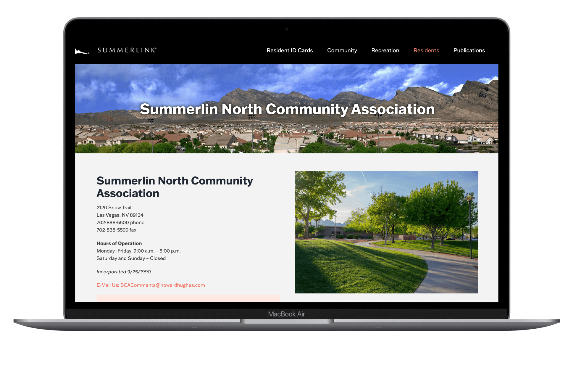 las vegas nevada hoa websites