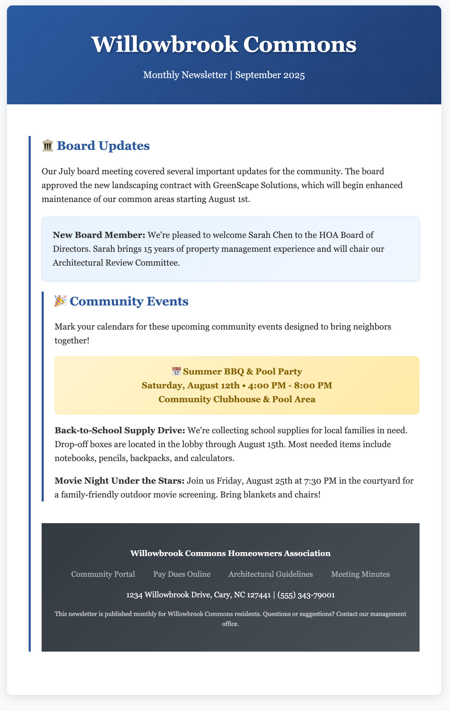 mobile friendly HOA Newsletter Template Example - PropertyPop