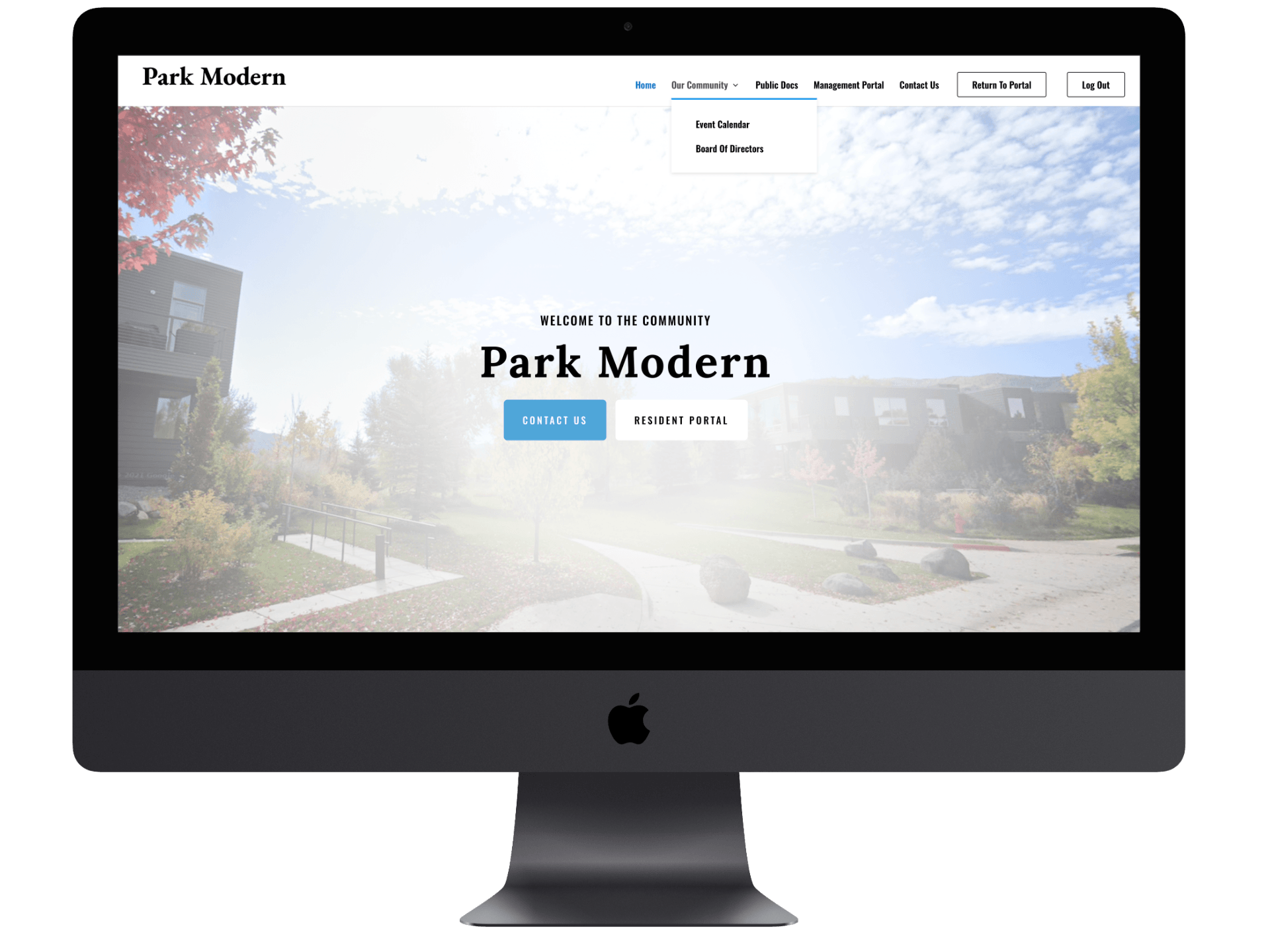 condo website home page template built by PropertyPop