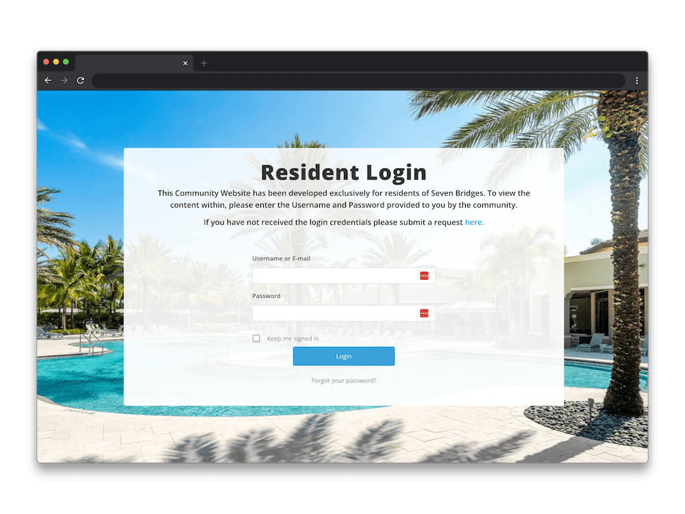 easy to use condo website navigation and features built by PropertyPop